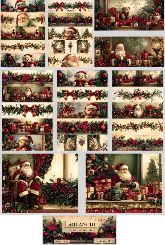 Set Schrumpfbanderolen "Weihnachten 2025" - 18 Stk. Teddy-15