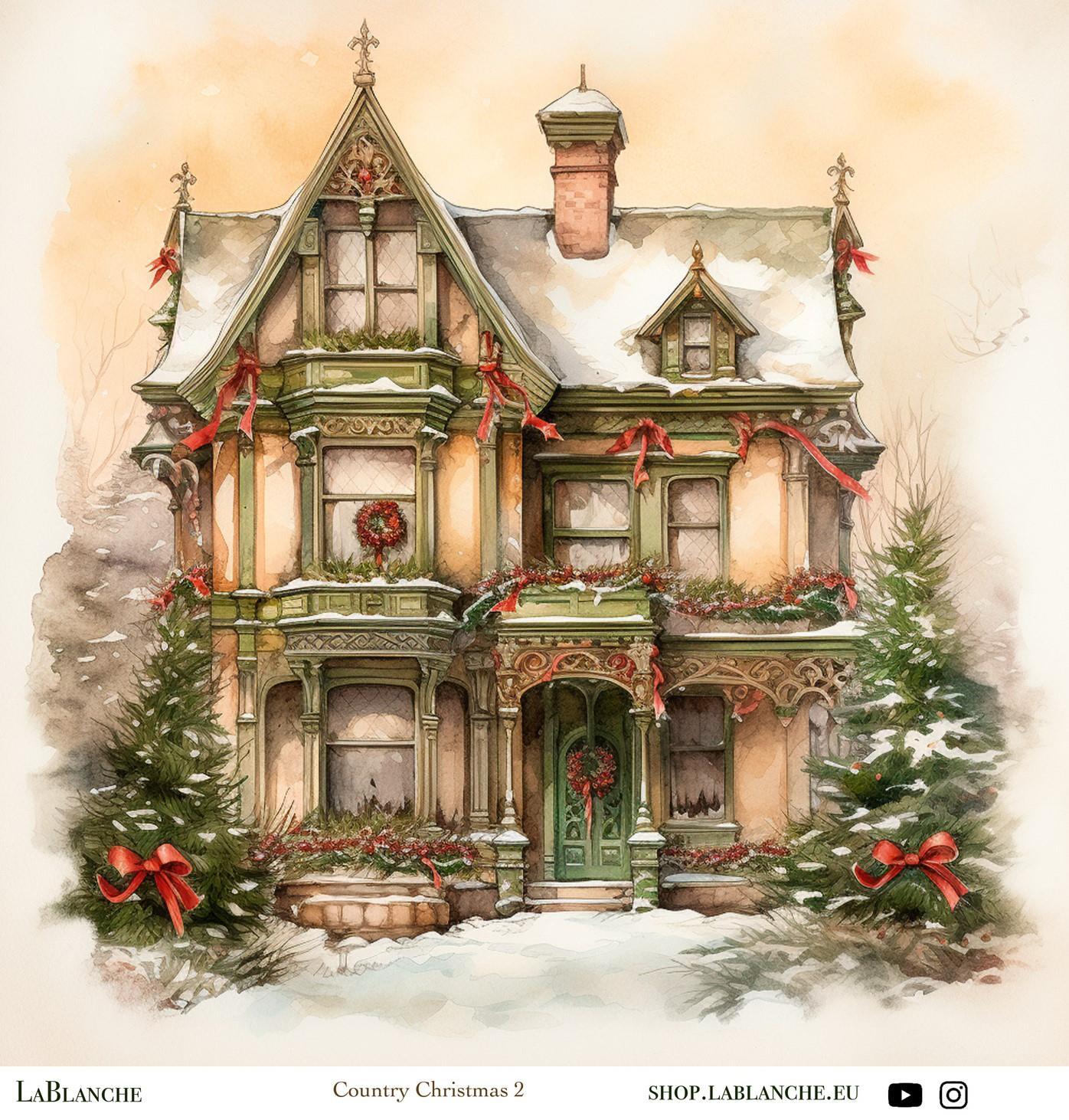 Designpapier "Country Christmas" 2