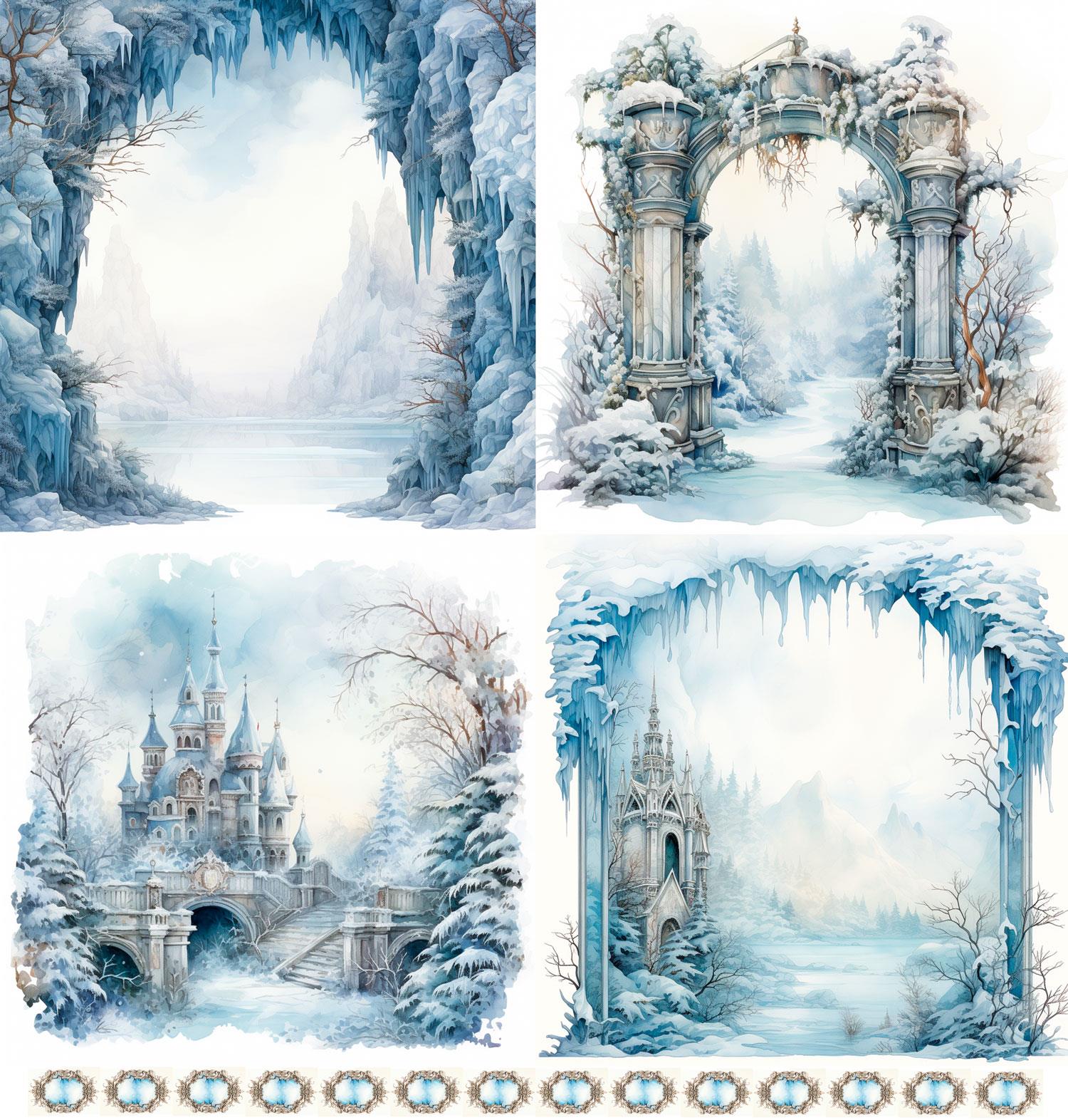 Designpapier "Wintermärchen" 2