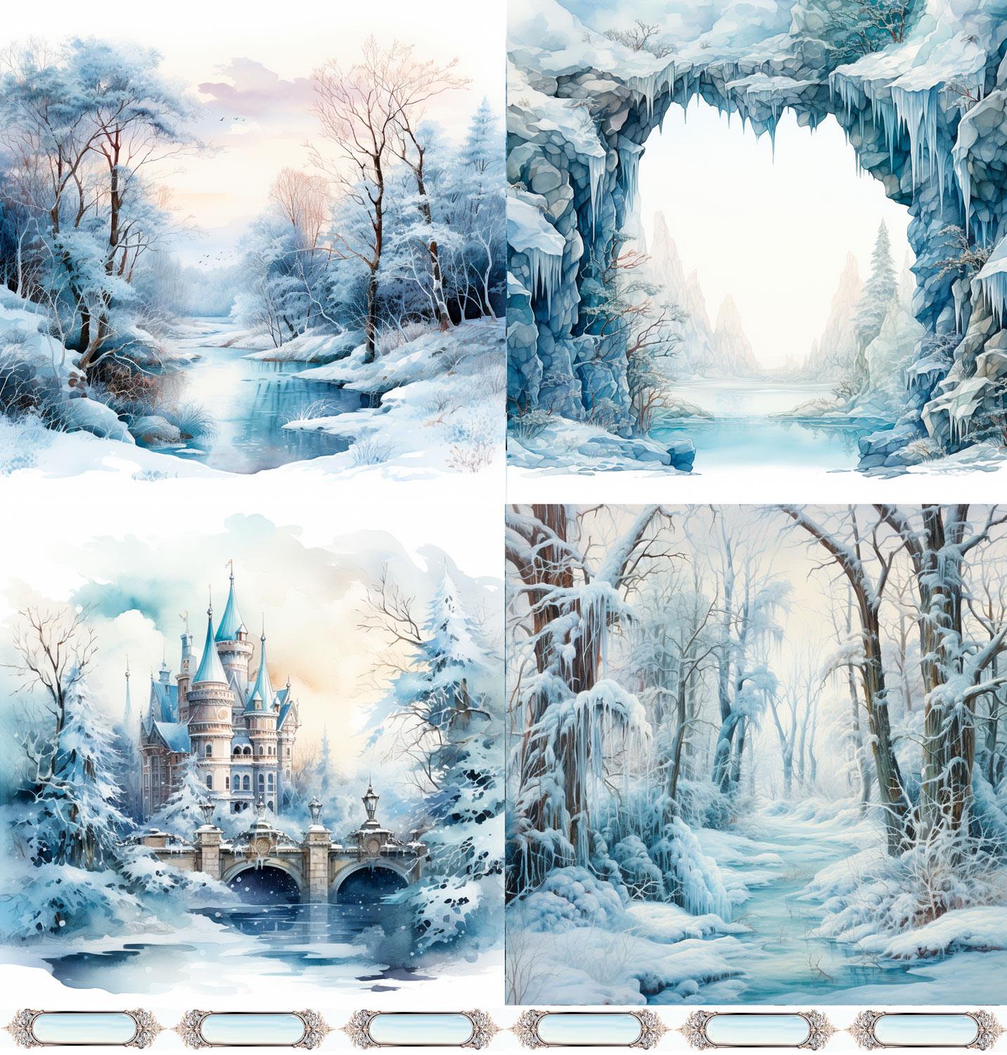 Designpapier "Wintermärchen" 4