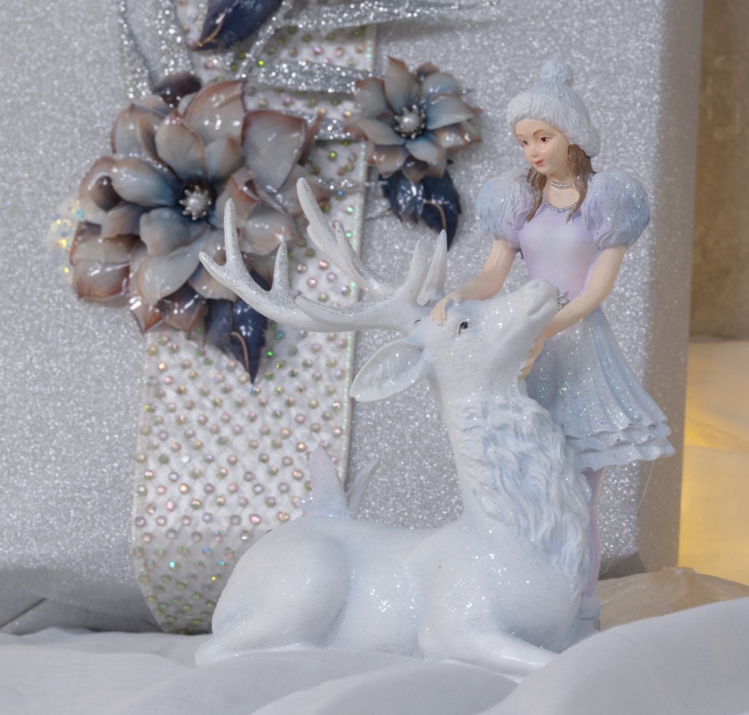 4 Bogen Folienblumen "Christmas"