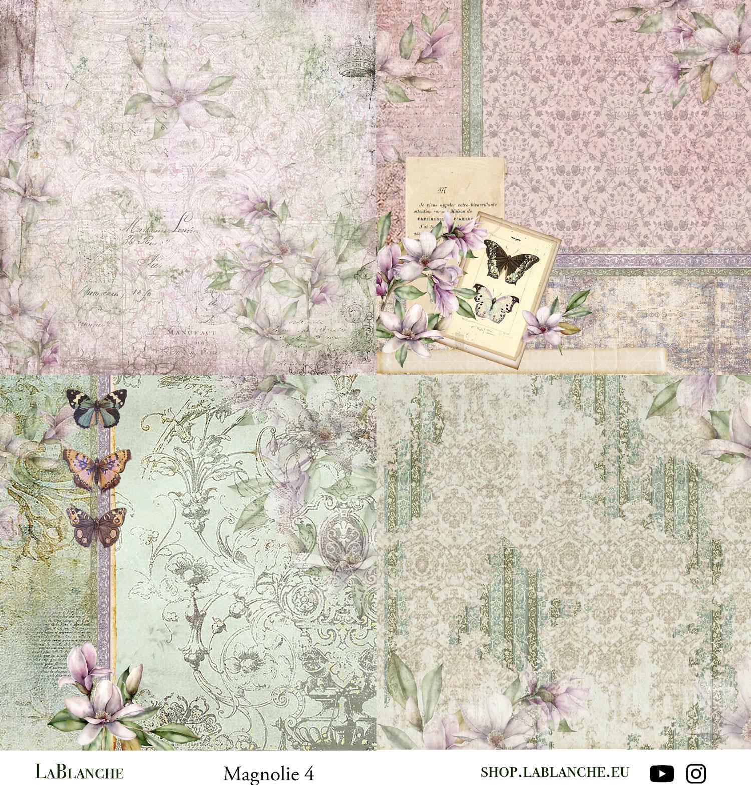Designpapier "Magnolie" 4