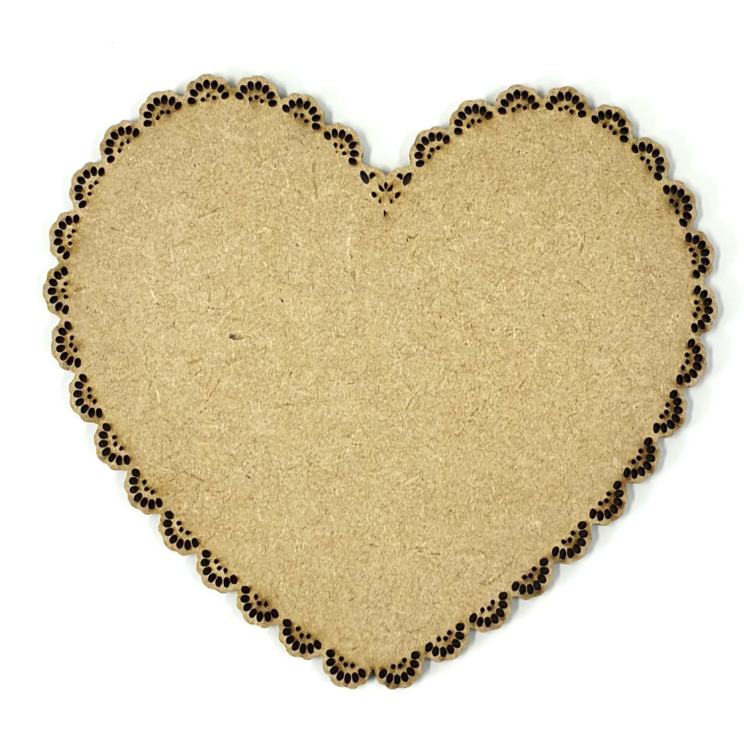 MDF Holzschild Gelasert Herz 15 cm