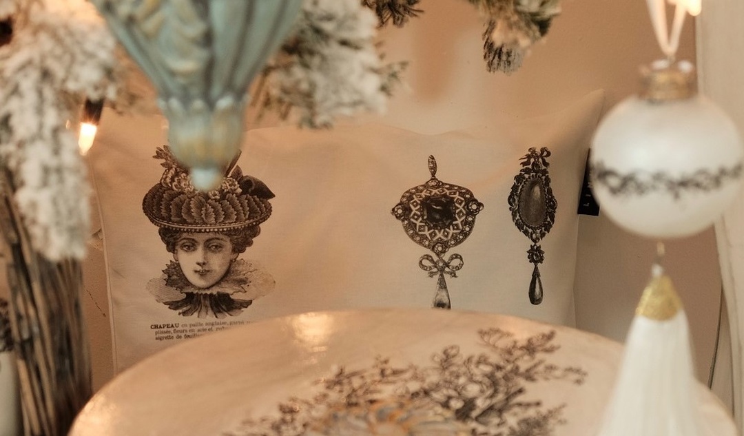 Bügelmotiv-Set "Nostalgie/Quasten/Blüten" (2 Bogen)