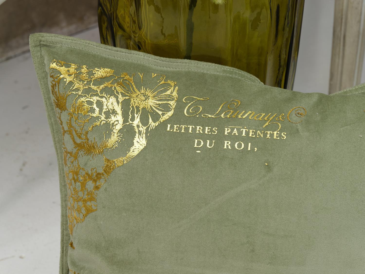 Gold-Bügelmotiv Blüten
