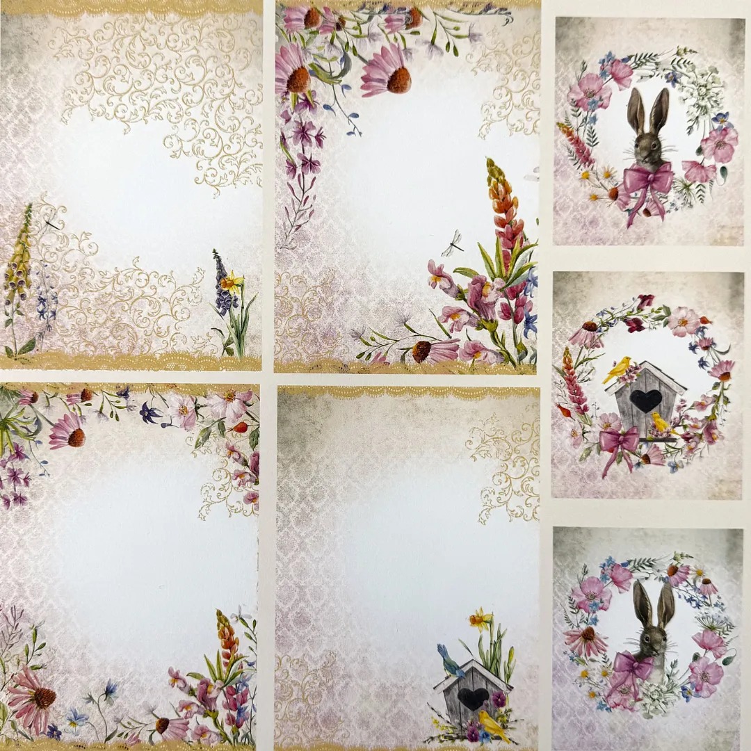 Designpapier "Blütenzauber" 4