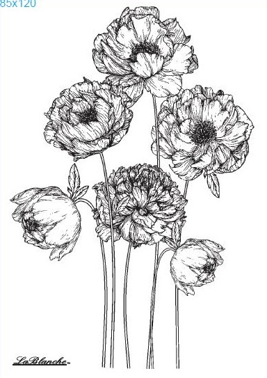 Stempel "Mohnblüten"