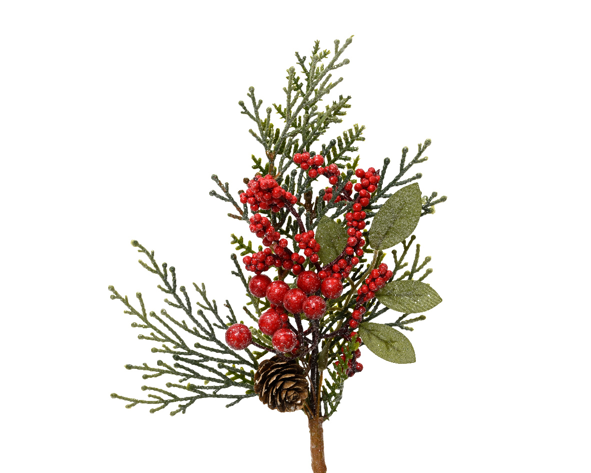 Deko-Zweig "Rote Beeren" K687202