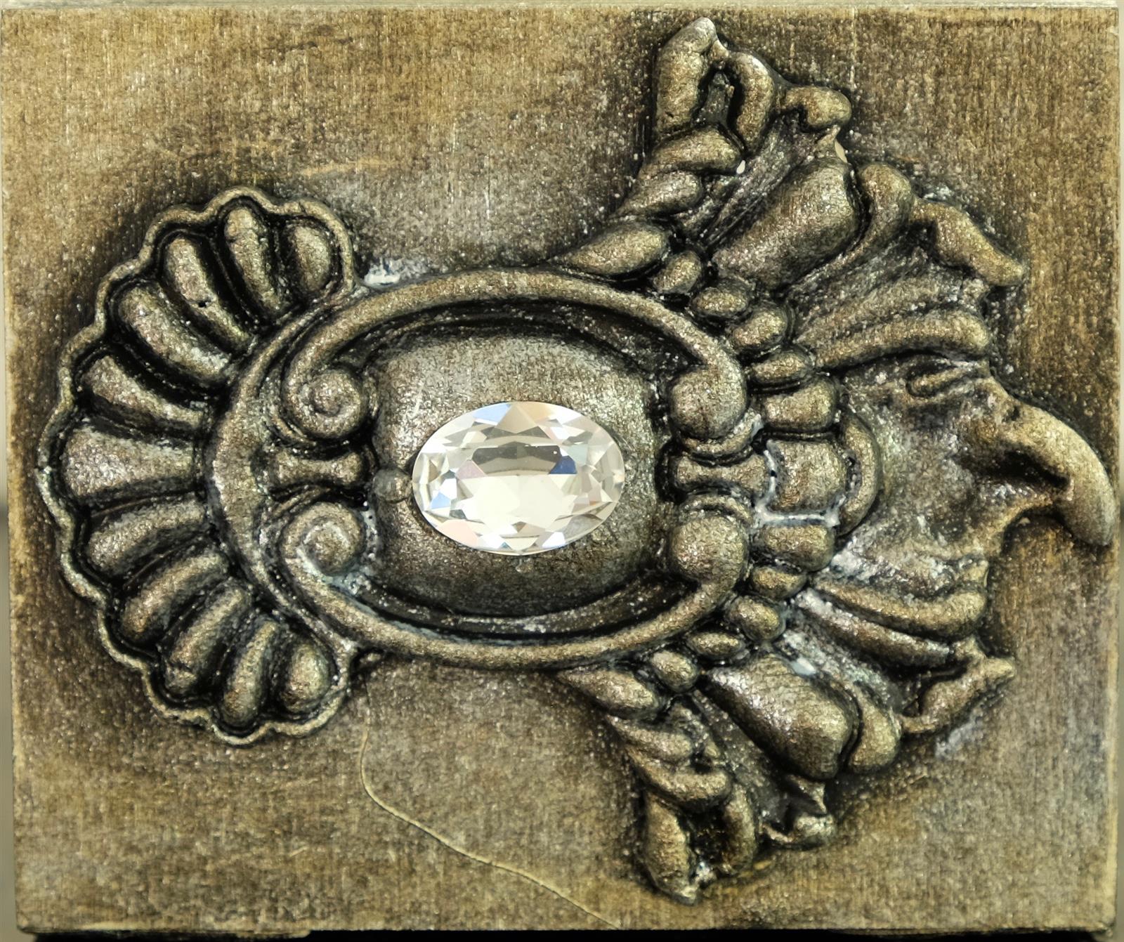 Wachspaste Chamäleon - Weißgold
