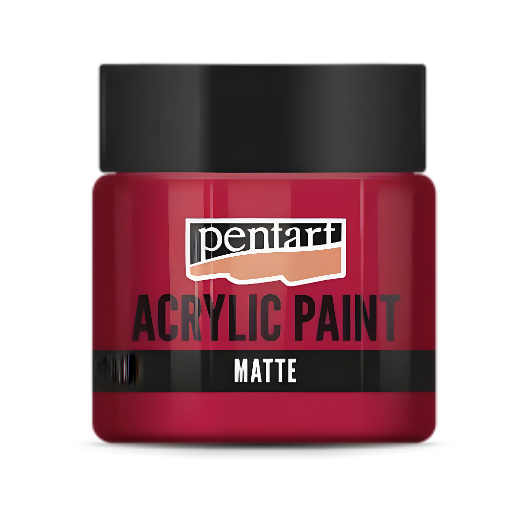 Acryl Farbe Matt 50ml - Karmin