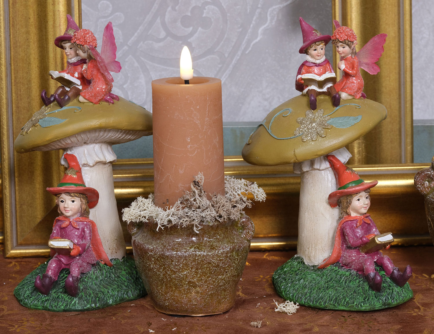 Figur "Elfen auf Pilz"