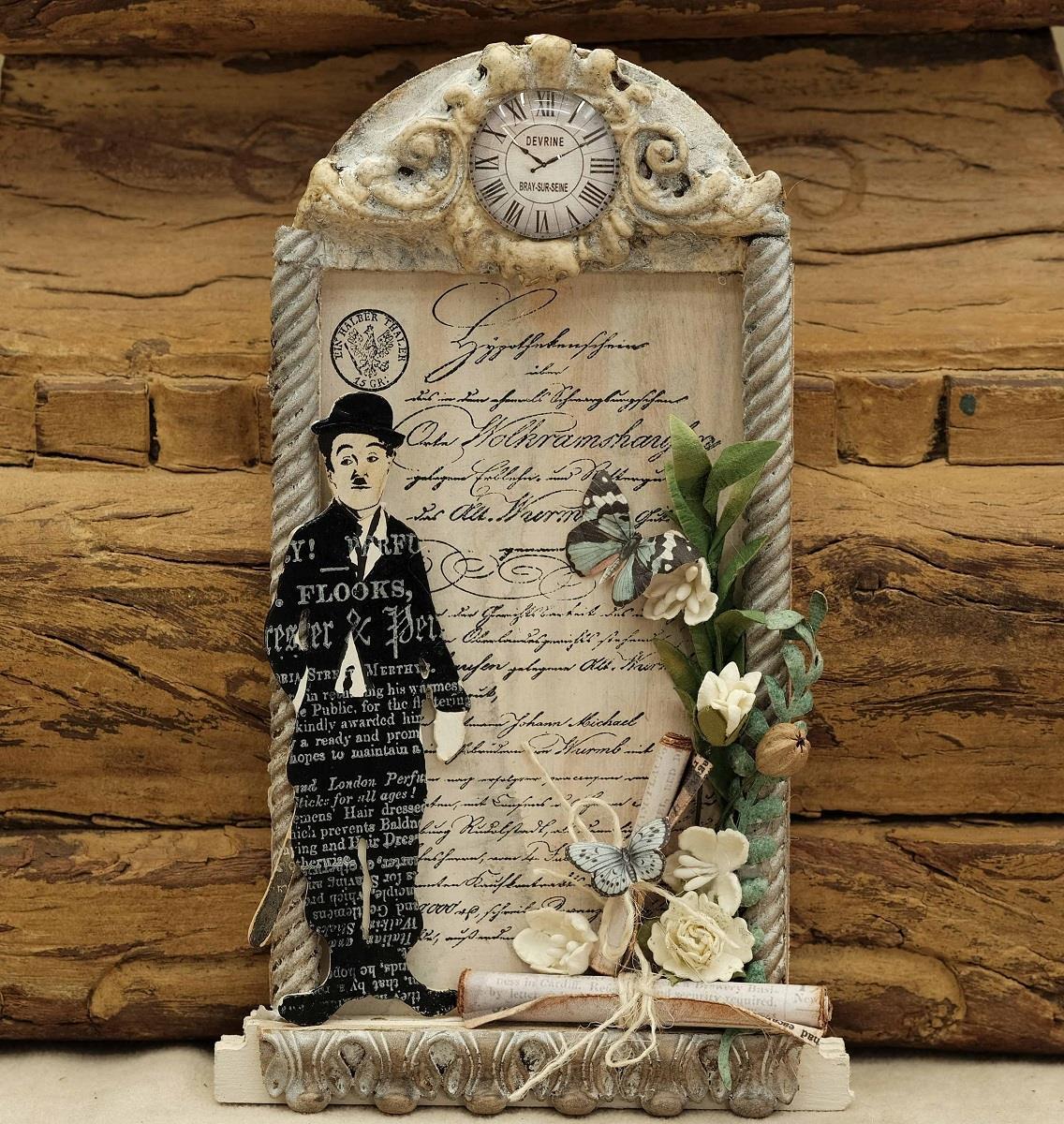 Chipboard "Charlie Chaplin" LBChip041