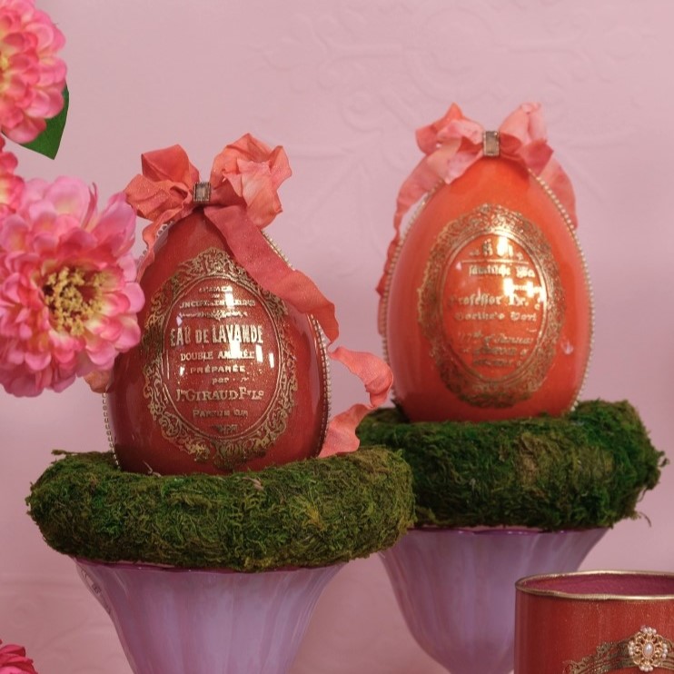 2er Set Glasschalen Rosa/Lila - 11,7cm K889873-a