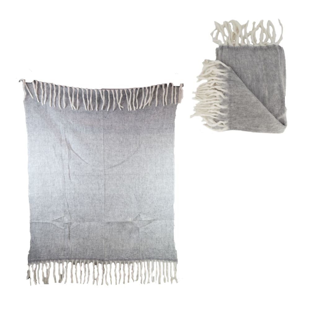 Decke "Plaid" - hellgrau