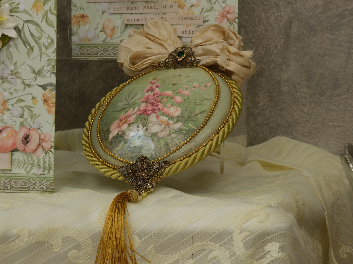 Acryl Medaille 2-teilig - 16 cm KMED16