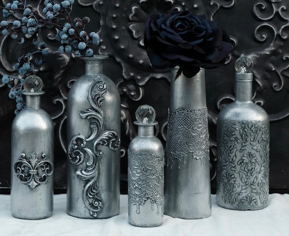 Acrylfarbe metallic - silber-230 ml