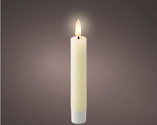 2er Set LED Spitzkerze 14,5cm - Weiß K489158
