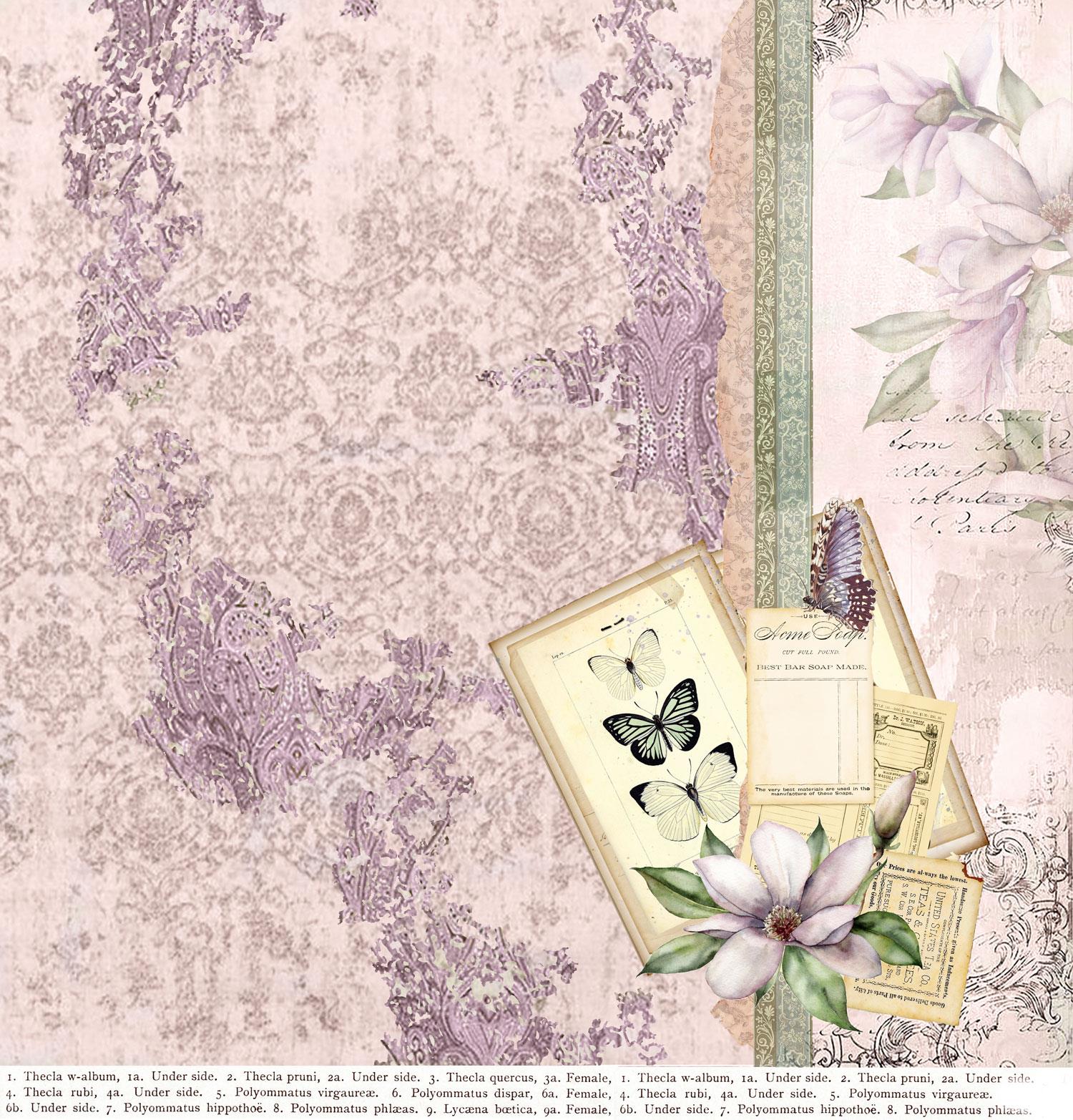 Designpapier "Magnolie" 3