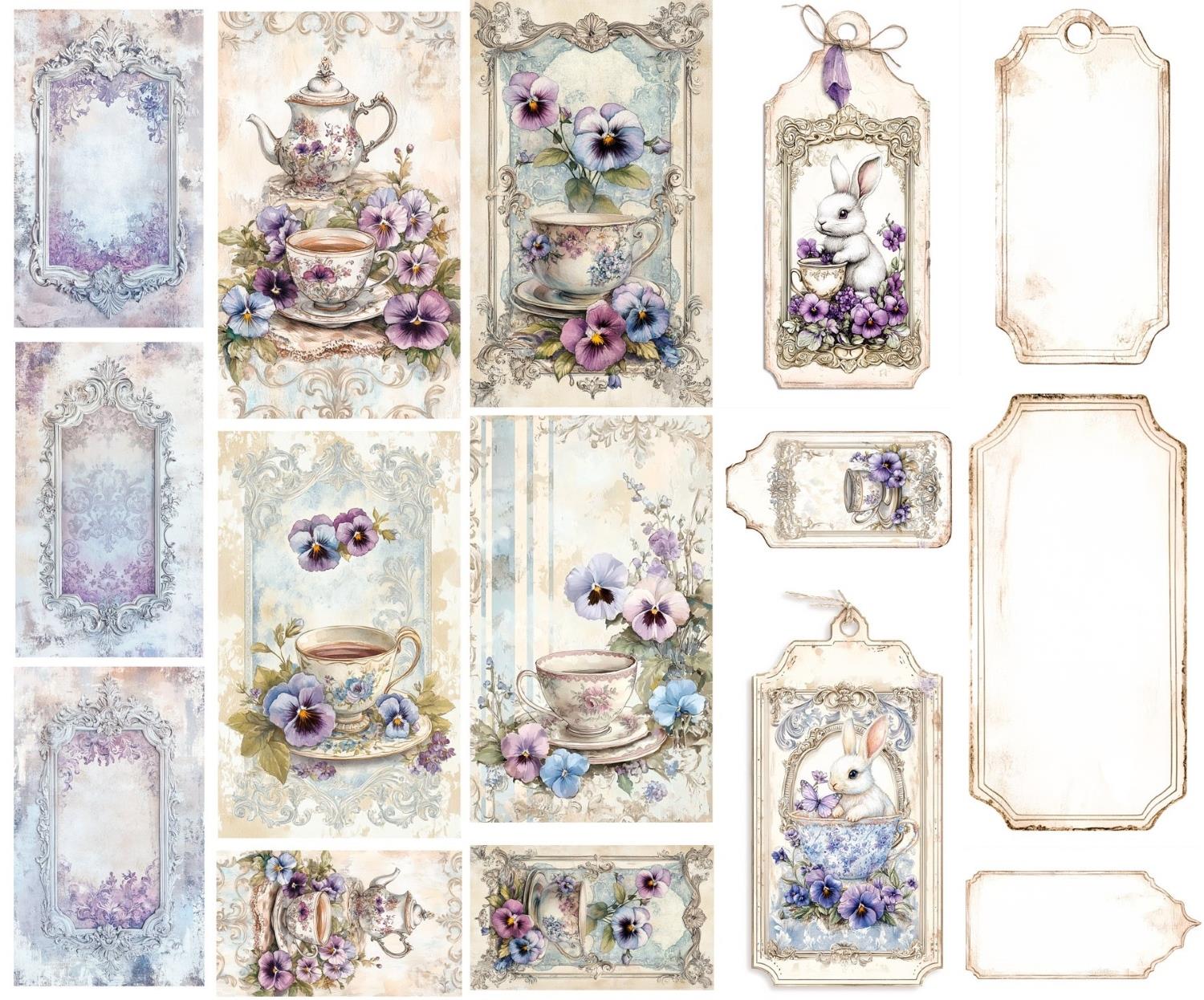 Tags "Pansies" (Layla) 5 Stk.
