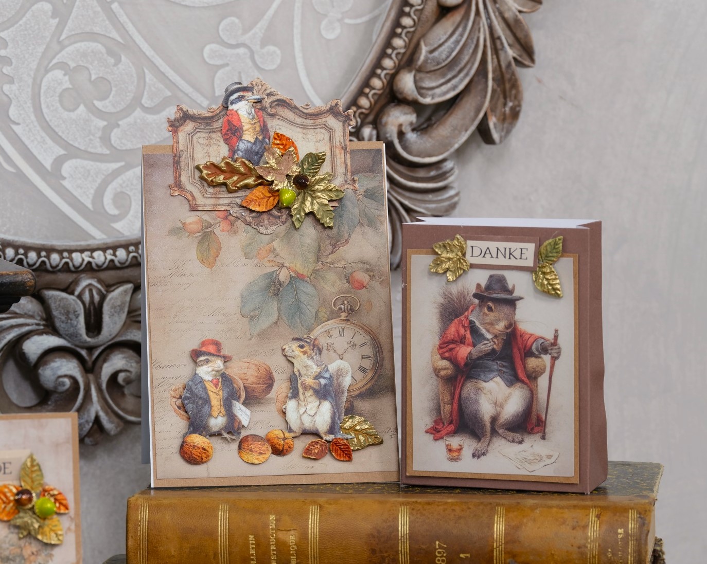 Papierset "Herbst" (Frederick) - 15 Papiere, 15 Tags & 104 Gelaserte Elemente