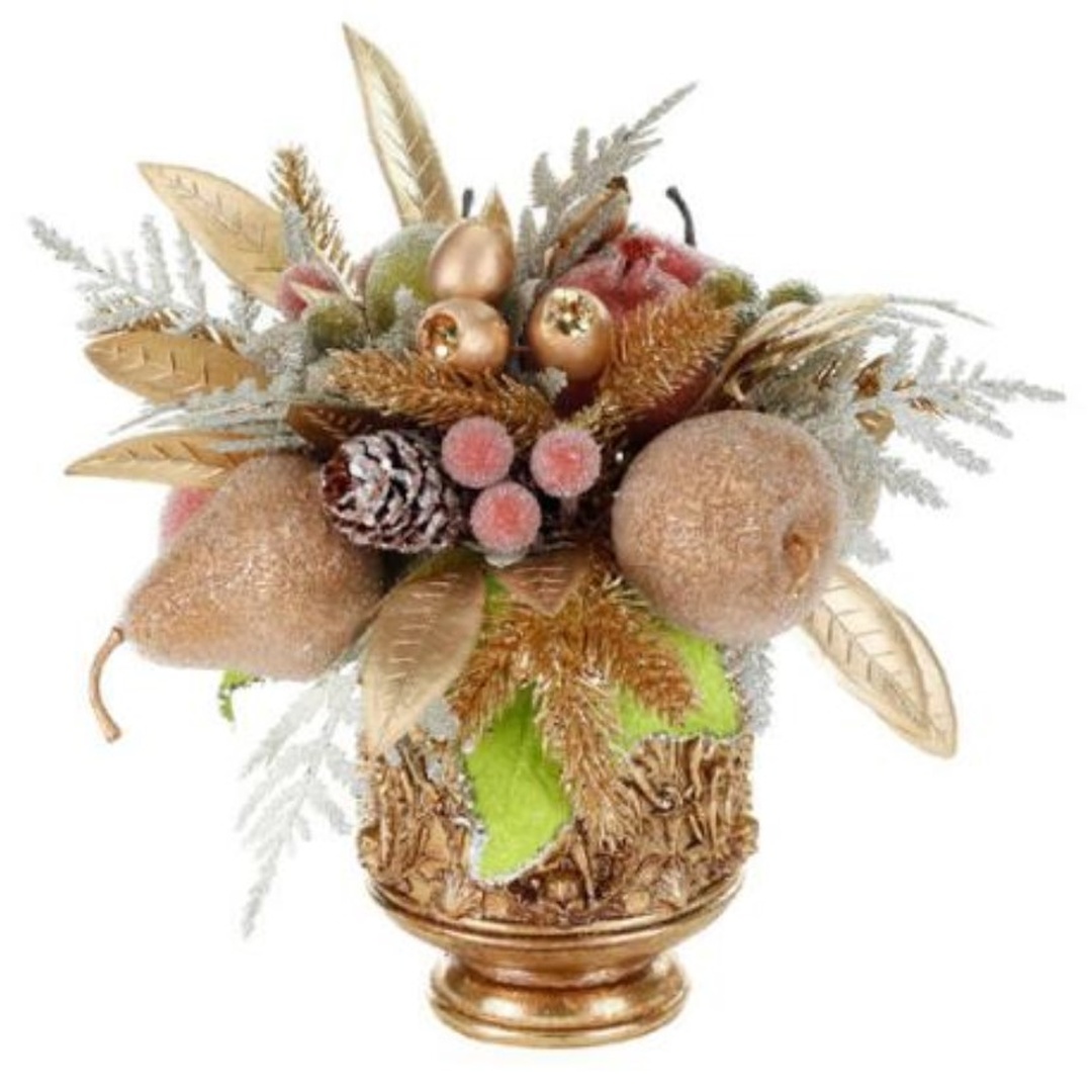 Deko Vase mit Obst - 23,5cm D42101