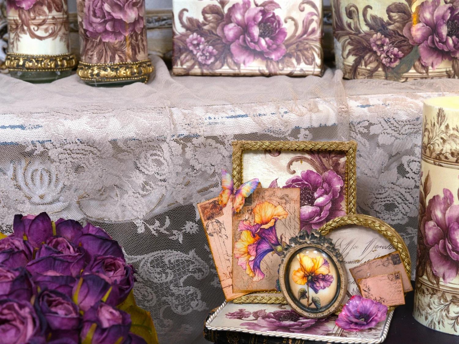 Decoupagepapier "Vintage Background" 3 LBD478