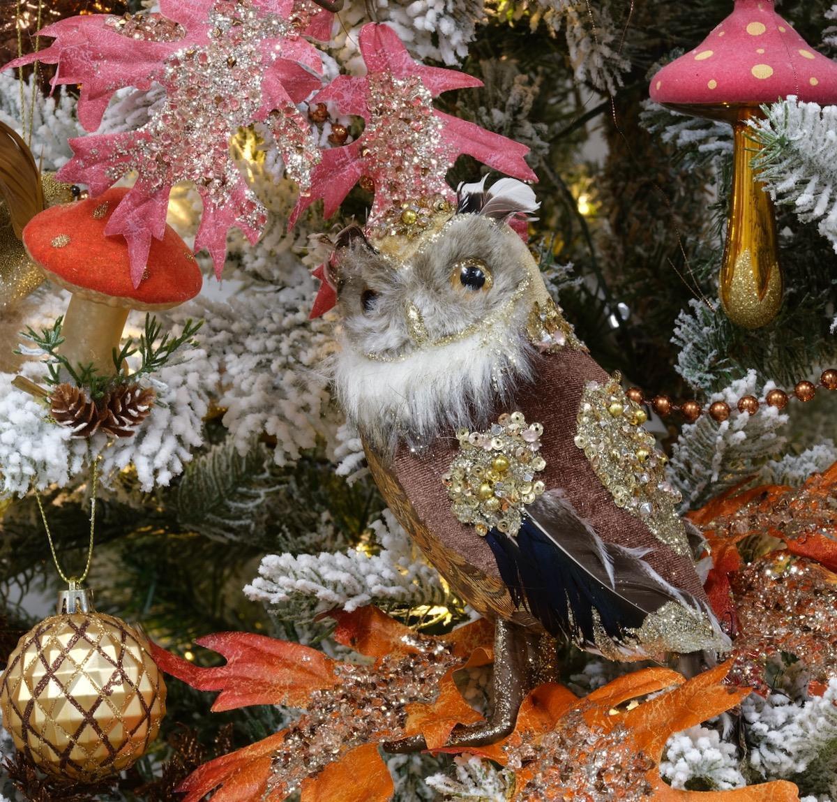 Glas-Anhänger "Pilz" - braun (2 Stk.)