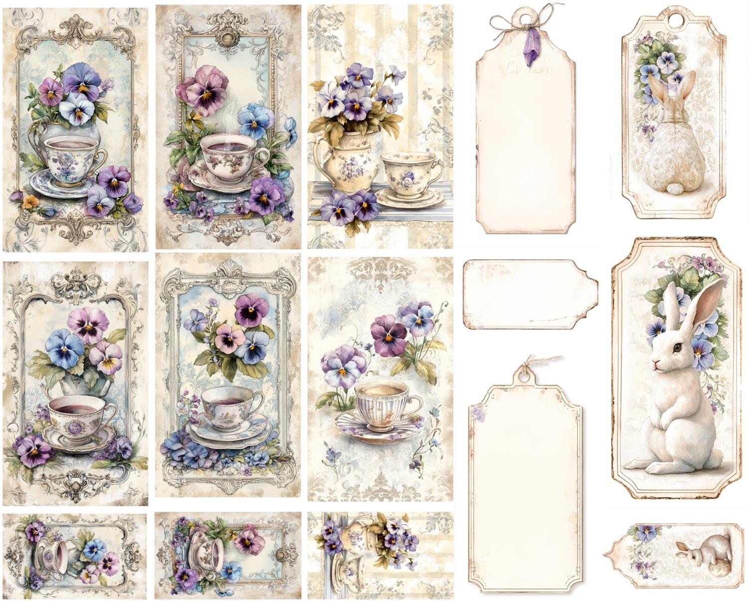 Tags "Pansies" (Layla) 5 Stk.
