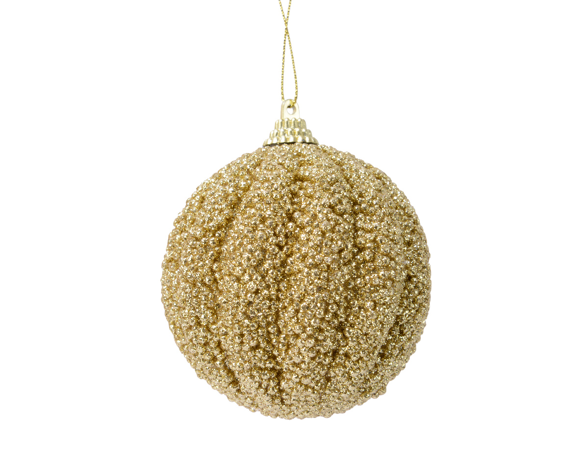 Goldglitter-Kugel K740047