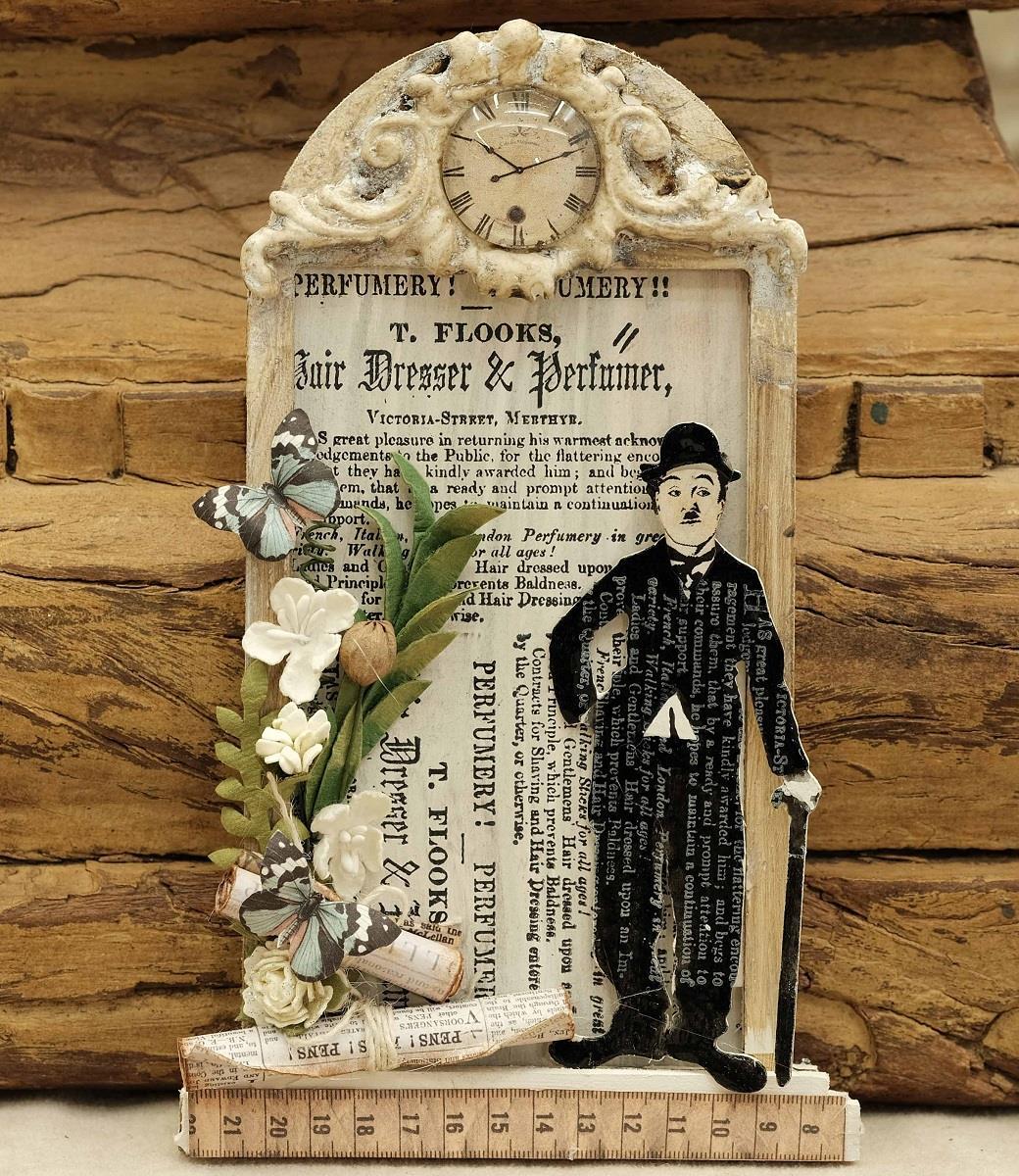 Chipboard "Charlie Chaplin" LBChip041