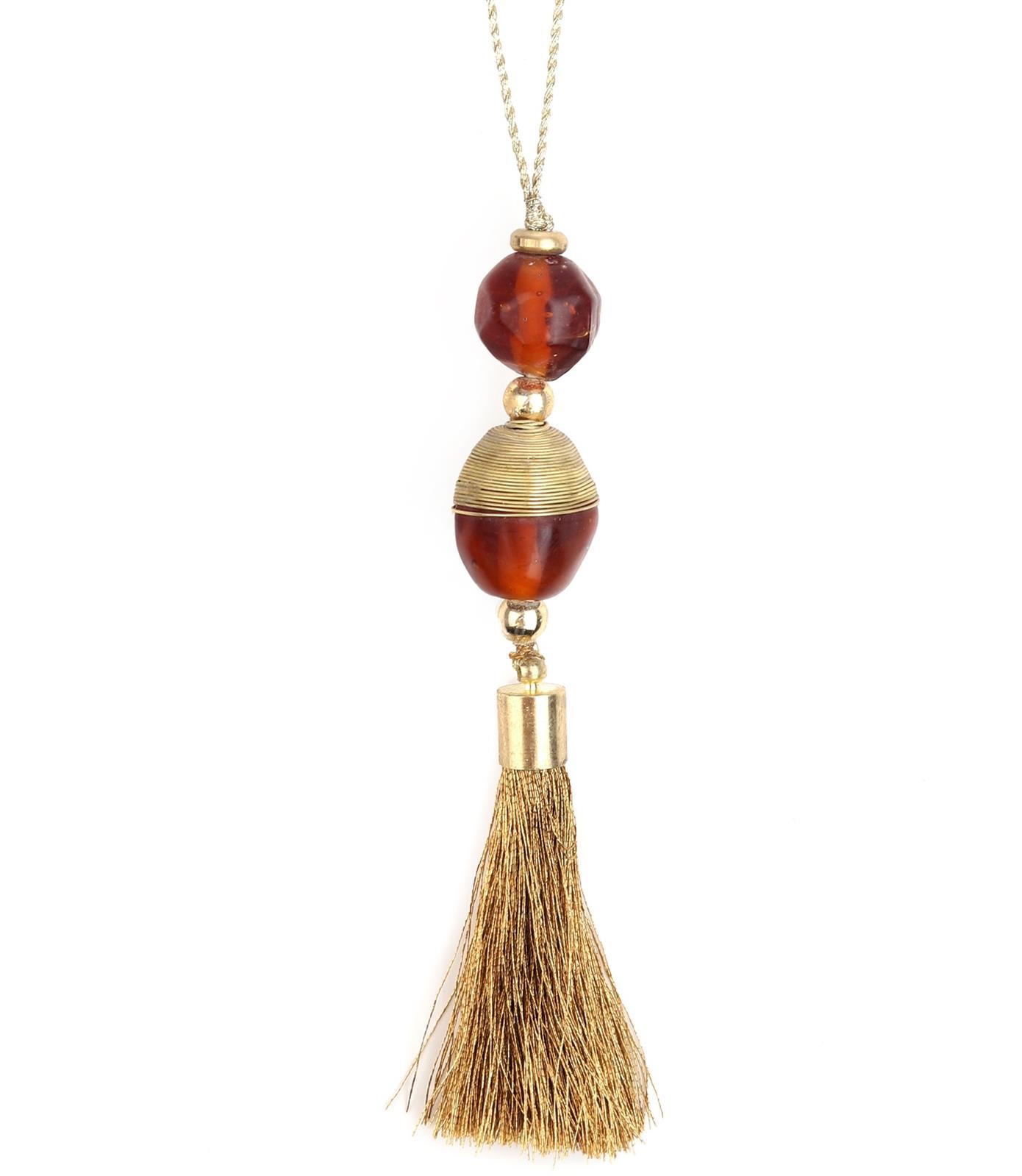 Ornamentaufhänger mit Gold-Quaste / V0192D.1102.07
