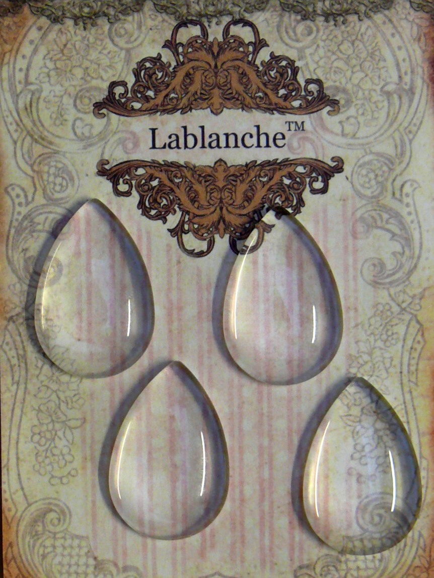 Glascabochons - Tropfen 1 (4 St.)