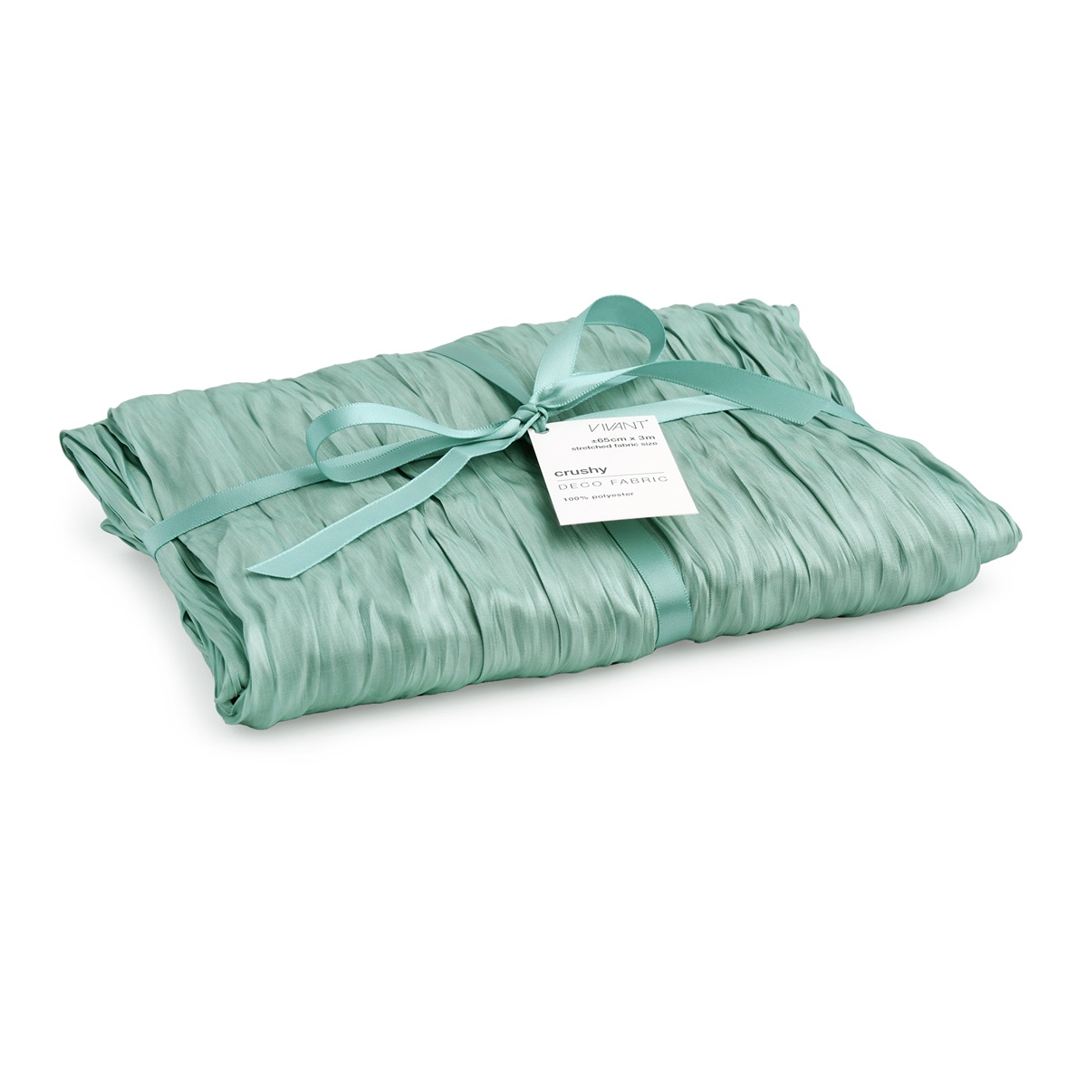 Dekostoff "Crushy" 65cm x 3m - Türkis / V5646.0365.46