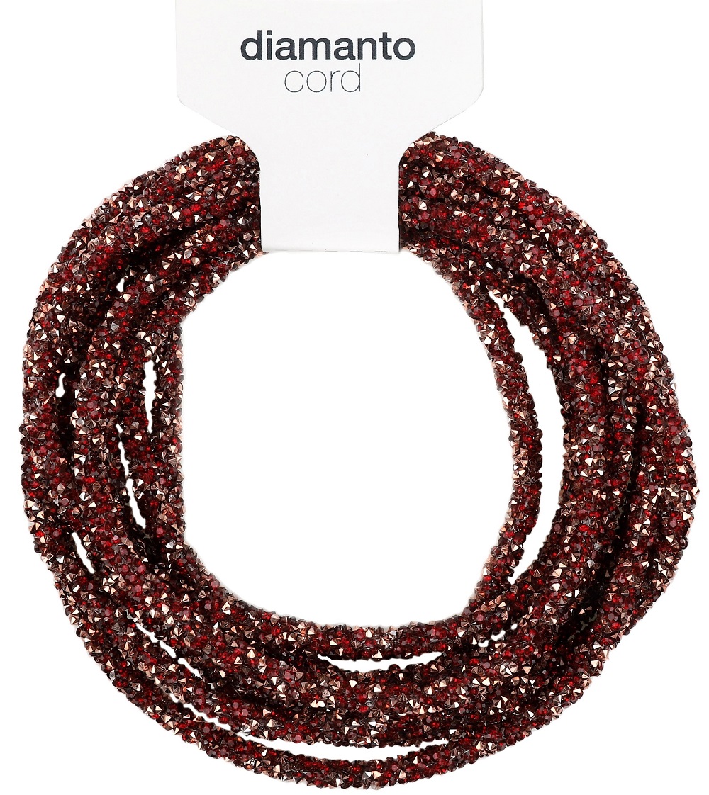Dekoband "Diamanto cord" rot / V1075.0305Col.21