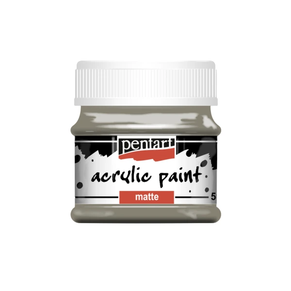 Acrylfarbe matt - Schlammbraun - 50ml