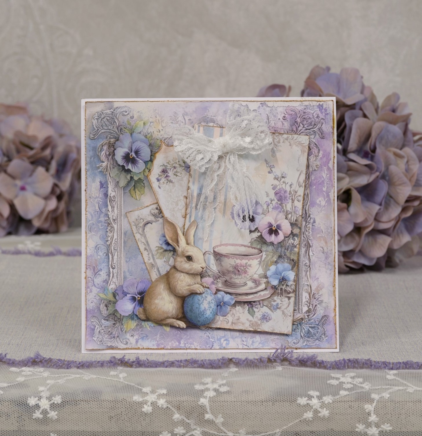 Designpapier "Pansies" 2 (Layla)