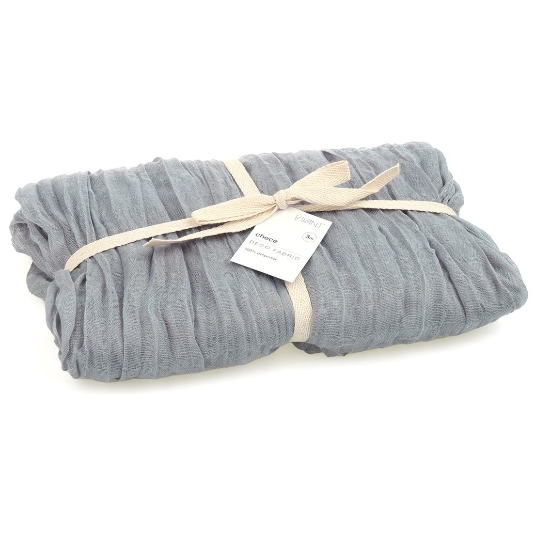 Dekostoff "Chece" in petrol/graublau