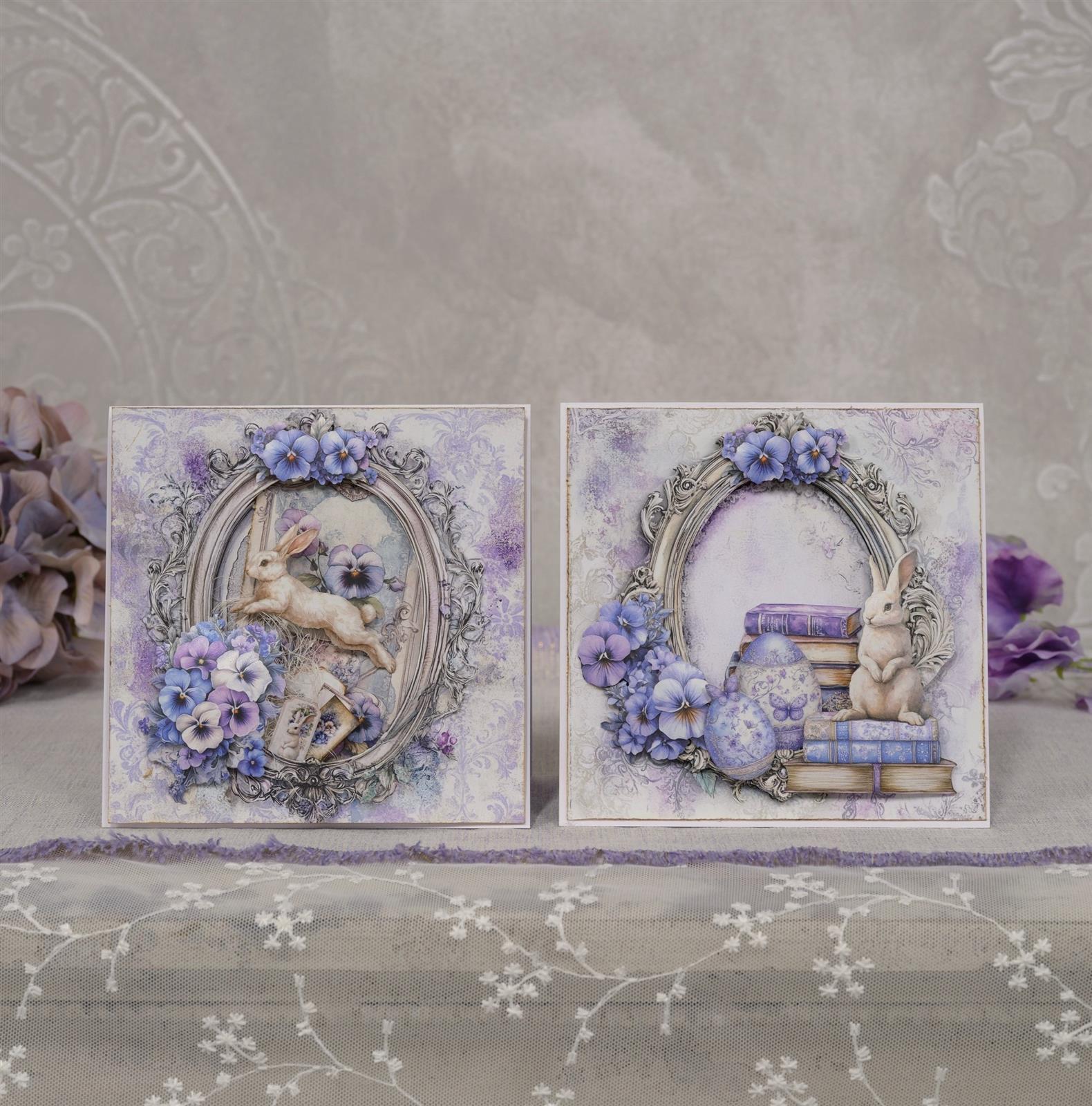Designpapier "Pansies" 5 (Layla)