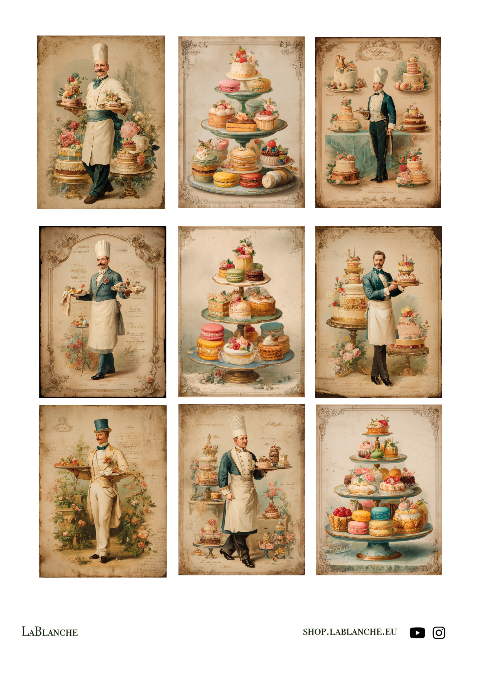 Natural Papier  "Patisserie"