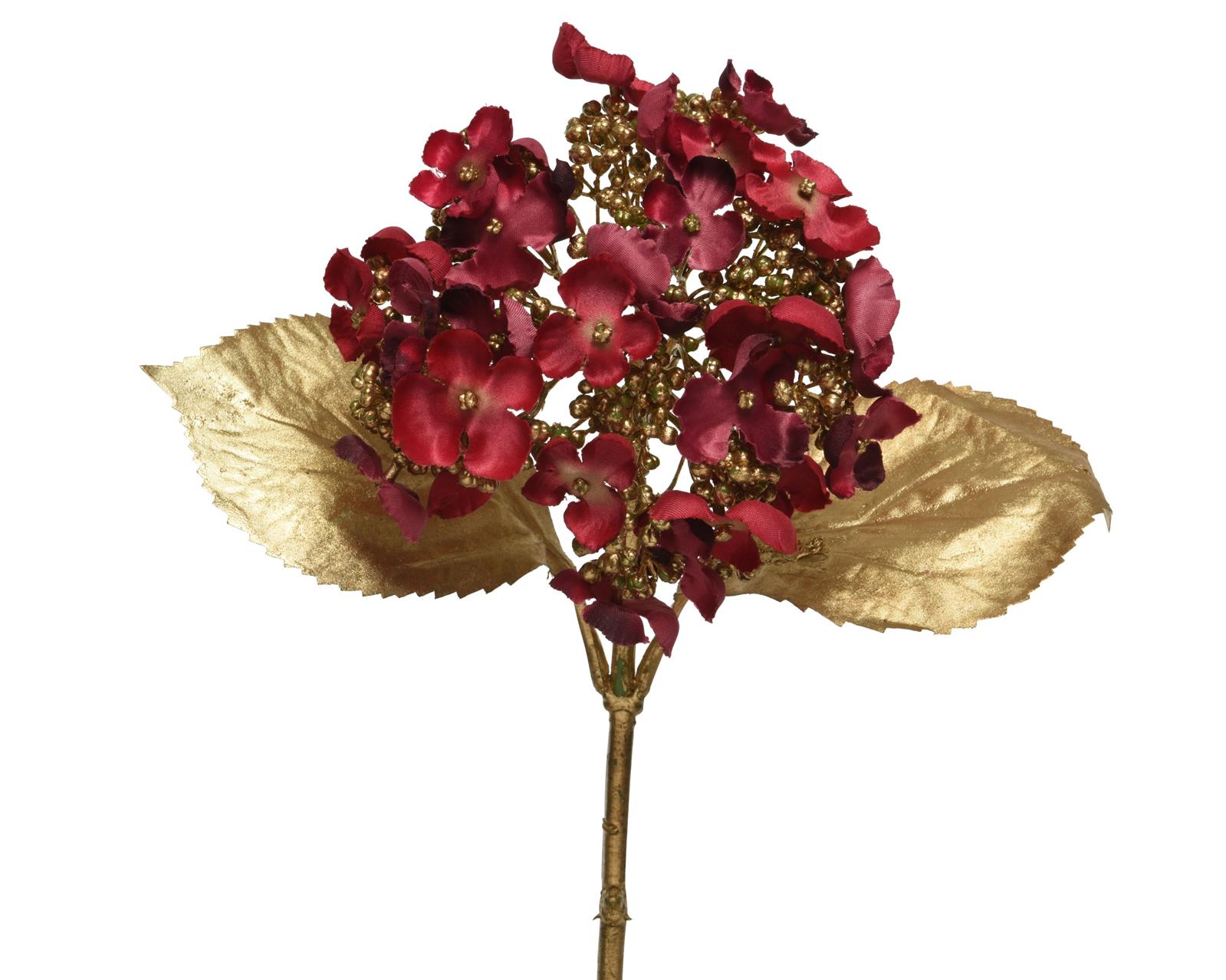 Hortensie am Stiel aus Polyester - 67 cm K221772