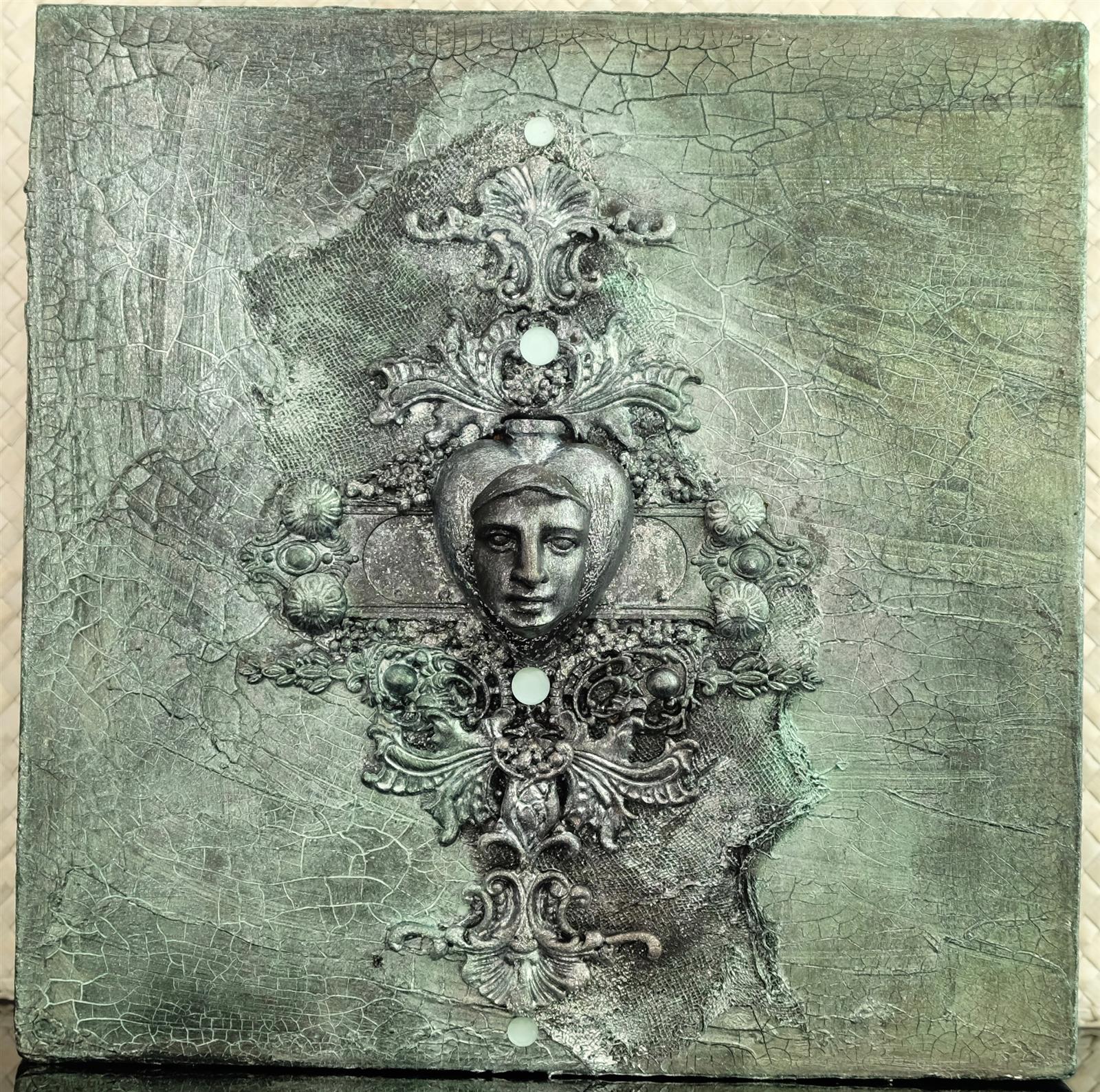 Wachspaste Chamäleon - Glänzendes Silber