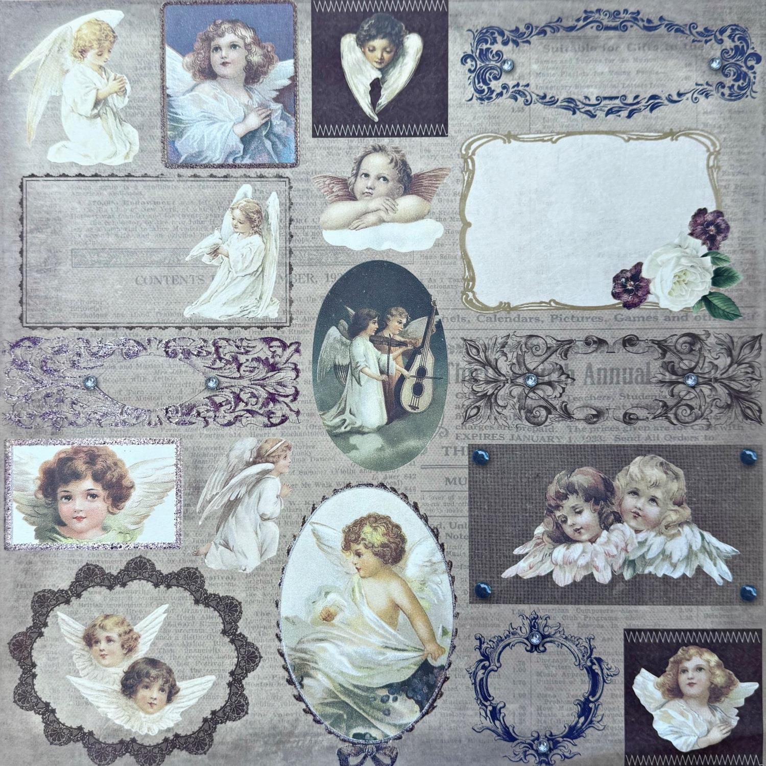 DCWV Designpapier "Engel" 1 (30 x 30 cm)