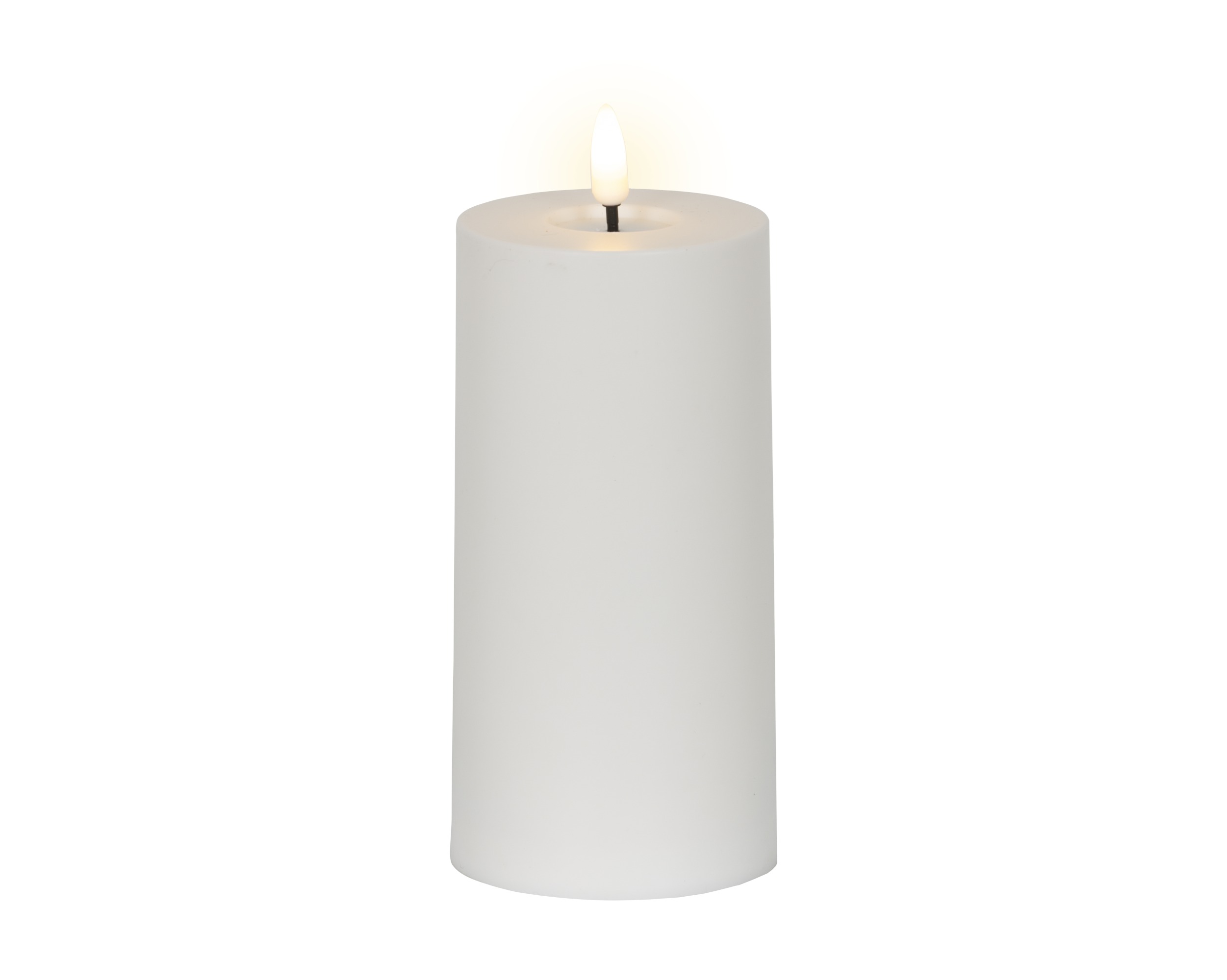LED Kerze aus Kunststoff 15cm - Weiß DS890558