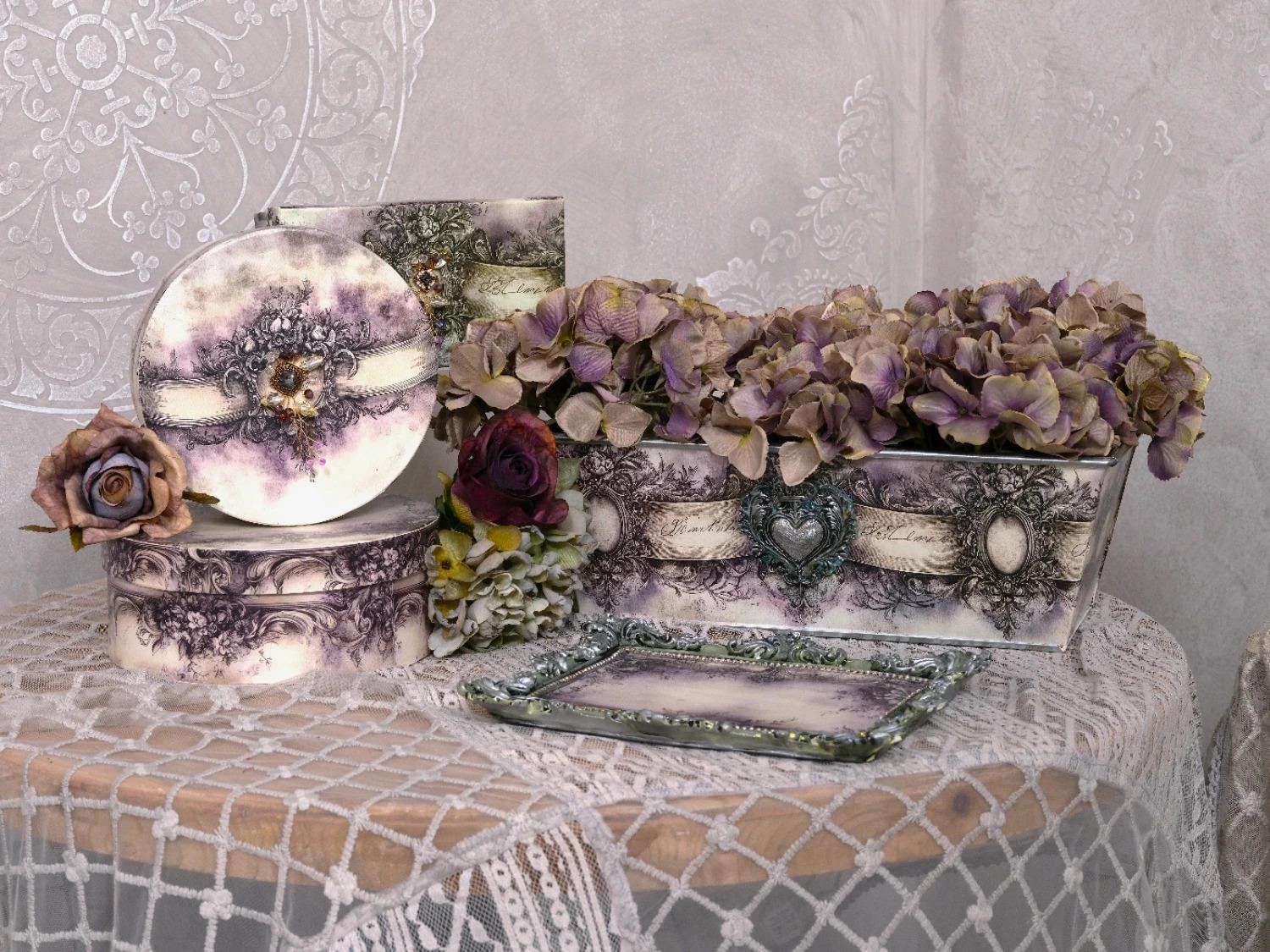 Decoupagepapier "Vintage Background" 4 LBD479