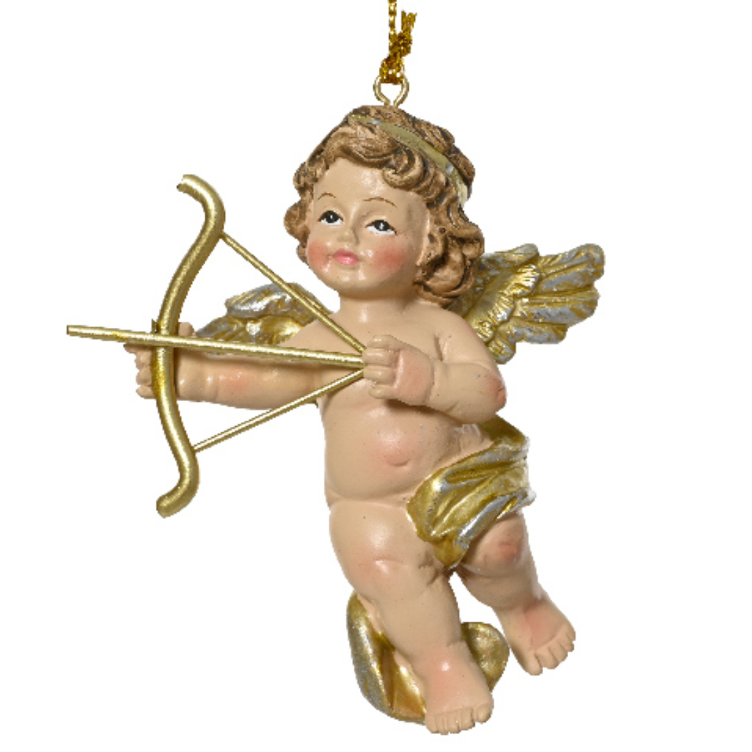 Engel mit Pfeil und Bogen – Gold – 8 cm K646684-e