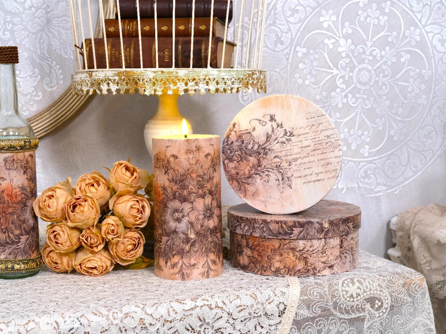 Decoupagepapier "Vintage Background" 2 LBD477