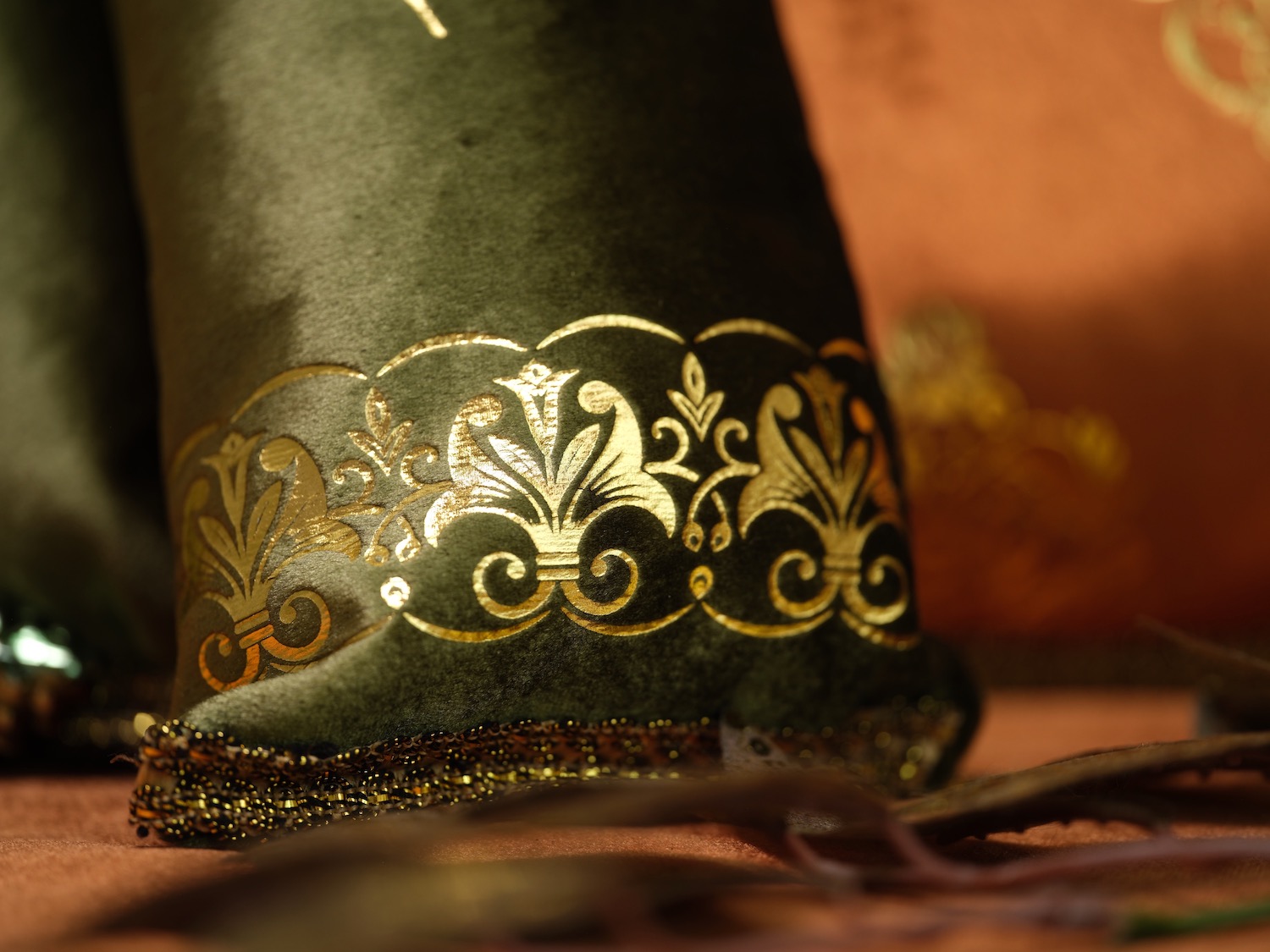 Gold-Bügelmotiv-Set "Blätter" (3 Motive)