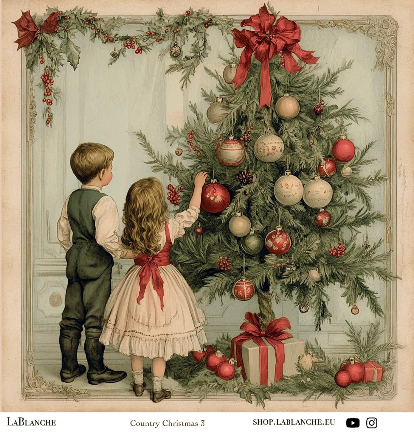 Designpapier "Country Christmas" 3