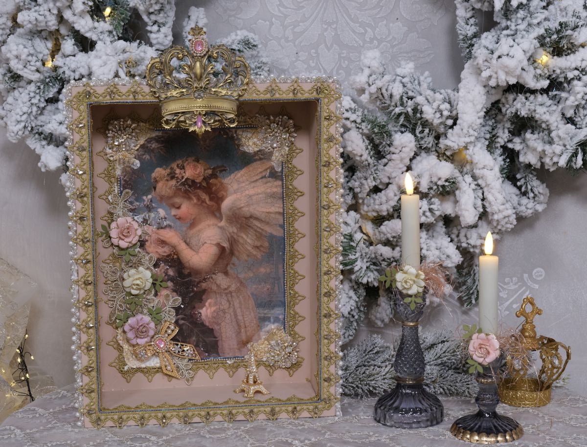 Spitze in Creme 25cm