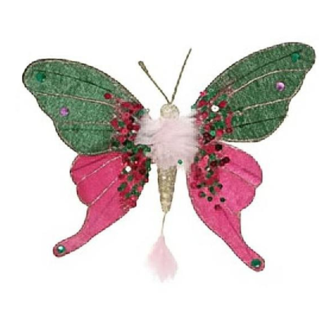 Deko Schmetterling 18x16cm - Fell innen K398481-b